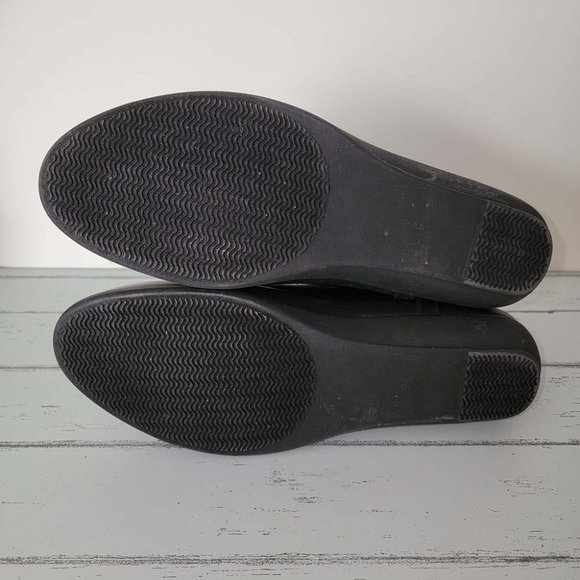 London Fog Piccadilly Women's Black Pull-On Ankle Rain Boots Size US 9M *EUC* - Picture 11 of 13